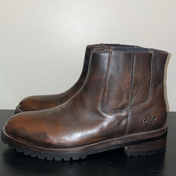 Freebird By Steven Ankle Boot Mens 12. Brown Distress Leather. Style is Dean. - Picture 10 of 14